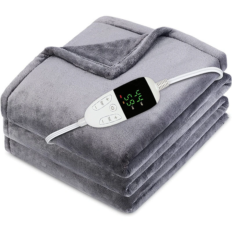 Hot Selling Electric Blankets For Winter Reversible Flannel Electric Blanket