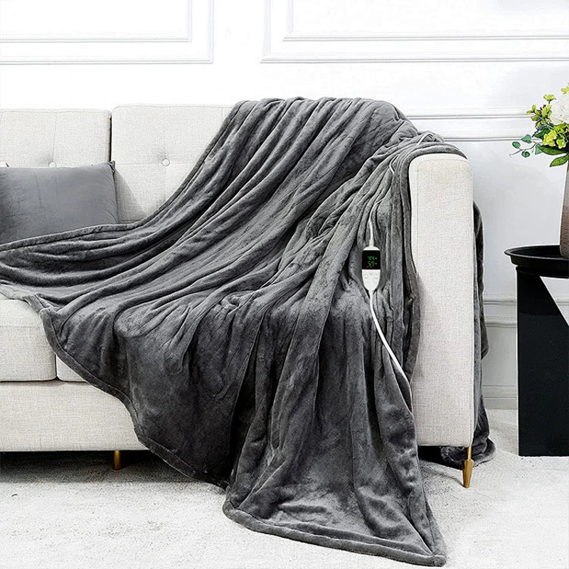 Hot Selling Electric Blankets For Winter Reversible Flannel Electric Blanket